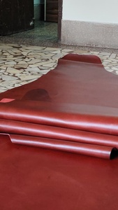 Cuero de vaca curtido vegetalmente, anti-pilling, de 0.7-0.8mm de grosor, para bolsos de lujo, zapatos, cinturones y artesanías, a granel - Product Image 3