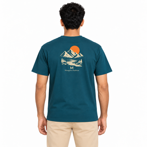 T-shirt pour homme 100% coton, 170 GSM, coupe classique, impression DTG personnalisée, OEM, manches courtes, pour les marques de vêtements - Product Image 3