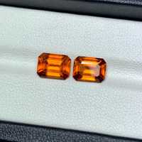 Pierre précieuse naturelle Fanta Garnet, taille octogonale, orange, certifiée IGI, design professionnel léger, 250 grammes, qualité supérieure, bijoux