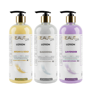 Vente flash - Lotion hydratante et éclaircissante à la vitamine E Beauty Palm 750 ml pour le soin de la peau du corps et des pieds (tous types de peau) - Product Image 1