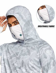 Camisas de Pesca Transpirables e Impermeables con Protección Solar UPF 50, de Secado Rápido, con Capucha, Manga Larga, de Poliéster, Unisex, al por Mayor - Product Image 2