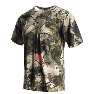 เสื้อยืดแขนยาวพิมพ์ลายแบบเรียบง่ายสำหรับล่าสัตว์ โลโก้สั่งทำ ผ้าฝ้ายถัก 100% ขายส่ง เสื้อยืดคอกลมสำหรับออกกำลังกายผู้ชาย - Product Image 3