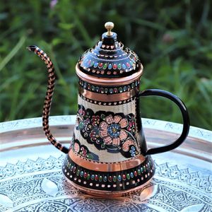 Jarra de Cobre Tradicional para Bebidas con Asa de Latón, Jarra Premium para Servir Agua en Hogares, Hoteles, Restaurantes y Servicios de Catering - Product Image 1