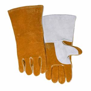 Gants de soudage en cuir de vachette pleine fleur, haute qualité, résistants à l'abrasion, pour la lutte contre les incendies, la construction, le barbecue, durables - Product Image 2