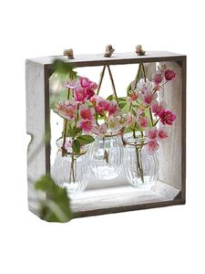 ARTESANÍA maceta de madera Wishing Well maceta decoración de jardín de patio trasero macetas de madera creativas macetas de flores de corteza jardín - Product Image 6