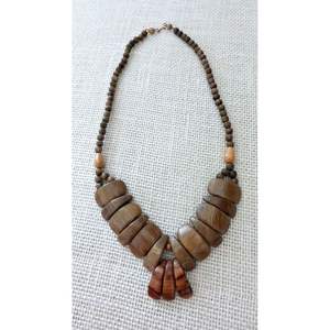 Collier croix tendance pour femme, perles en bois naturel, fournitures de bijouterie - Product Image 3