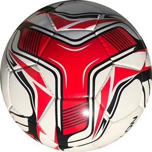 Balón de fútbol de cuero PU con logotipo personalizado, PVC, tamaño oficial 5, tamaño 4, balón de fútbol cosido a máquina - Product Image 1