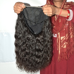 Servicio de Fabricación de Pelucas de Cabello Indio Remy Personalizadas de Primera Calidad, Pelucas Completas con Frente de Encaje HD de Lujo, Encaje Transparente a Máquina - Product Image 2