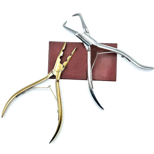 Alicates para Extensiones de Cabello de Marca Privada, Color Plata/Oro, Acero Inoxidable, para Pelucas - Product Image 1