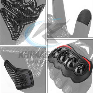 Guantes de Motocicleta de Cuero de Nuevo Estilo para Motociclismo al Aire Libre, Guantes de Carreras de Dedo Completo con Diseño Antideslizante y Transpirable - Product Image 5