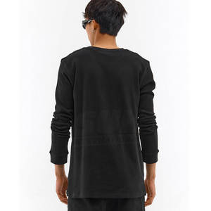 Vente directe usine – Chemise homme en maille gaufrée à manches longues 100 % coton, respirante, écologique, col rond, coupe ample – OEM/ODM - Product Image 3