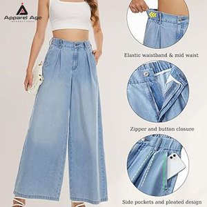 Jeans amples pour femmes, pantalon, best-seller, qualité supérieure, prix de gros avantageux, avec poches latérales - Product Image 4