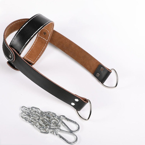 Arnés para la cabeza para ejercicios de cuello con correa y cadena de alta resistencia para entrenamiento con pesas, equipo de gimnasio para hombres y mujeres, fitness - Product Image 5