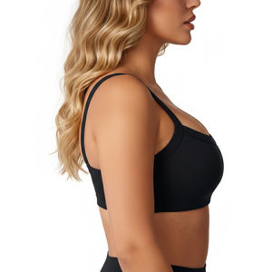 Sujetador deportivo de alta sujeción con tirantes ajustables para mujer, de calidad premium, con impresión de logotipo personalizado, bajo MOQ. - Product Image 3