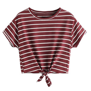 Nueva Camiseta Corta Moderna para Mujer, Diseñada para Uso Casual de Verano, con Tela 100% Algodón, Suave y Transpirable, para Atuendos Diarios - Product Image 1