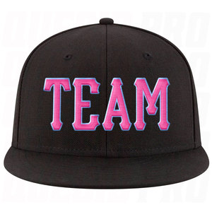 Gorra Snapback Ajustable Personalizada en Negro, Rosa y Azul Polvo, Bordada de Primera Calidad, Estilo Urbano, Unisex, Moda - Product Image 2