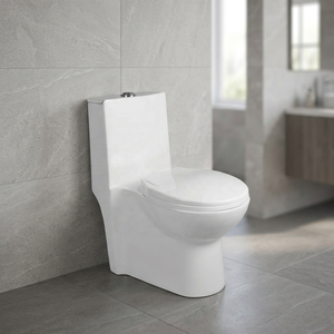 WC en céramique Vistaar Numero Premium One Piece avec configuration S-trap et P-trap pour salles de bain modernes - Product Image 6