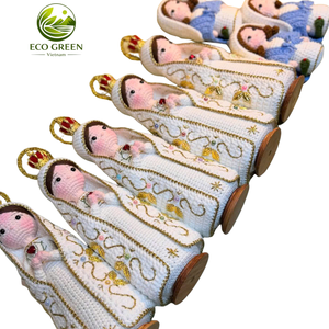 Muñeca Amigurumi Virgen María Hecha a Mano, Bebé Jesús de Ganchillo, Decoración de Natividad, Proveedor de Regalos de Navidad - Product Image 2