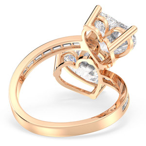 Bagues de promesse de mariage REYES de luxe en argent sterling 925 avec moissanite certifiée GRA pour femmes – Bijoux cadeaux de fiançailles très populaires - Product Image 2