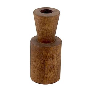 Rustic Wooden Double <b>Tealight</b> Candle <b>Holder</b> Handmade Natural Wood Tea Light Stand Home Table Decor - Product Image 4