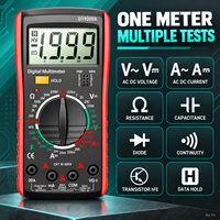 Multimètre numérique DT9205A LCD, testeur automatique de tension AC/DC, 1999 lectures, 2mA-20A, mesure de la capacité et de l'impedance, outil électrique