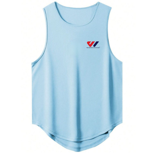 Débardeur sans manches en coton côtelé premium pour homme, col rond, respirant, léger, pour le sport, la gym, le fitness, style moderne et décontracté - Product Image 3