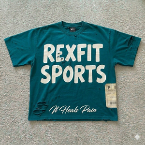 Camiseta Deportiva Rexfit de Gran Tamaño, Lisa, para Impresión Personalizada, Estilo Vintage, Lavado Ácido, Desgastada, Estilo Urbano, con Logotipo Rexfit Personalizado - Product Image 6