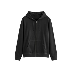 Sweat à capuche zippé pour homme, 500 GSM, coton, polyester, polaire, épais, chaud, veste d'hiver, streetwear décontracté, fabricant OEM, fournisseur de marques privées - Product Image 6