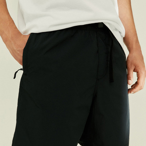 Men's Custom Brand 100% Cotton <b>Woven</b> <b>Shorts</b> Elastic Waist Quick Dry Breathable Eco-Friendly Front Logo Summer Gym Wear - Product Image 2