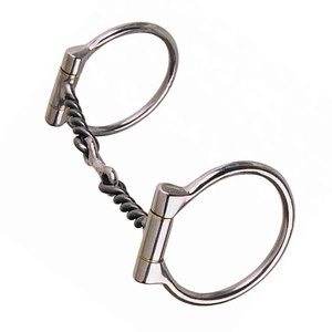 Bridon de dressage torsadé en os de 3/8 po avec anse en D décalée, haute qualité, toutes couleurs disponibles, pour l'équitation et l'entraînement des chevaux, vente en gros - Product Image 6