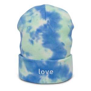 Bonnets d'hiver unis de haute qualité, avec logo brodé personnalisé, bonnets tricotés côtelés, bonnets tie-dye pour hommes et femmes - Product Image 2