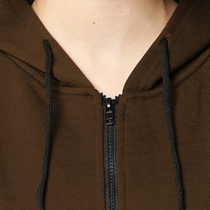 Nuevo Diseño al por Mayor: Sudaderas con Capucha 100% Algodón para Mujer, con Bolsillo Canguro, Cremallera Completa en Contraste y Cordón Ajustable, Otoño/Invierno, Personalizables, Formales - Product Image 3