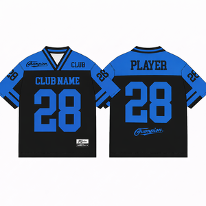 Football <b>Mesh</b> Jersey Oversized American fabric Sublimation printed Adult Wear <b>Mesh</b> Shirt V Neck Short Sleeve football jersey - Product Image 2