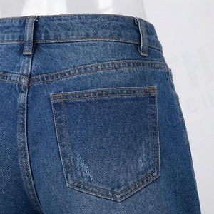 Shorts en jean taille haute pour femme, grande taille, respirants, écologiques, décontractés, coupe ajustée, motif estival, couleur personnalisable - Product Image 5