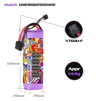 GNB GAONENG 120C Baterai Lipo HV Daya Tinggi 2S 3000mAh 7.6V DENGAN PLUG XT60 untuk Pesawat Terbang, Helikopter, Mobil RC, Kapal, FPV Skala Besar