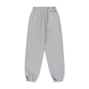 Men's Gray Cotton Vintage Mid Waist Straight Sweatpants Elastic Drawstring <b>Joggers</b> with Side Pockets Autumn Wear - Product Image 4