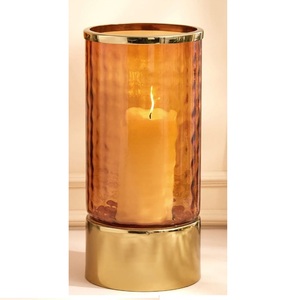Antique Finishing Customized Size Metal <b>Set</b> of 2 <b>Candle</b> Holder Handmade Decorative <b>Candle</b> Holder Tabletop Decor Stand - Product Image 2