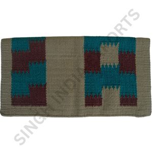 Couverture de selle géométrique en laine de Nouvelle-Zélande, tapis de selle pour cheval, doux, durable, respirant, pour l'équitation - Product Image 4