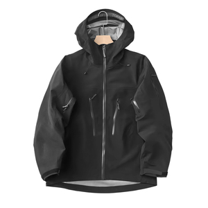 Chaqueta de Esquí Impermeable para Hombre con Capucha y Cierre de Cremallera, Tecnología Gore-Tex, Ropa de Exterior Negra - Product Image 3