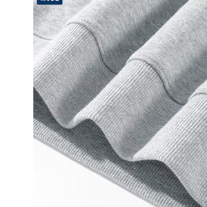 Men's Blank Oversized Half Zip Sweatshirt <b>Mock</b> <b>Neck</b> Plain Cotton Casual Streetwear Pullover <b>Top</b> - Product Image 6