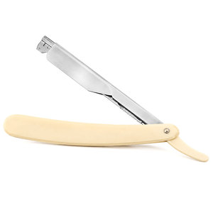 Heavy Duty <b>Straight</b> <b>Razor</b> Blade Holder Plastic Handle Professional Folding Barber Shaving <b>Razor</b> for Salon and Personal Use - Product Image 2