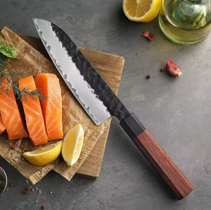 New Design Best Selling Customized Damascus Steel Handmade Extra Sharp Ambidextrous Brushed Finish Dishwasher <b>Safe</b> Kitchen <b>Knife</b> - Product Image 5