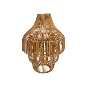 Premium Woven Rattan Pendant <b>Light</b> Shade Natural Wicker Basket Lampshade for <b>Ceiling</b> Fixture Wholesale Vietnam Craft Gift - Product Image 3