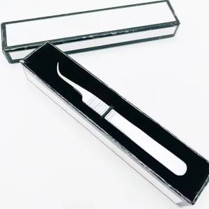 Pinzas para Pestañas de Acero Inoxidable con Punta de Precisión, Superficie Lisa, Empaquetado en Caja - Product Image 6