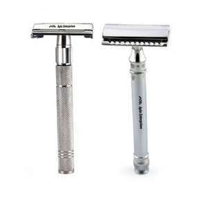 Rasoir de sécurité professionnel à double tranchant pour hommes, rasoir manuel en métal réutilisable à ouverture papillon pour rasage humide - Product Image 6