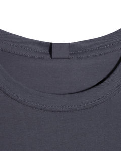 Camiseta de 350 g/m² para hombre, transpirable, 100% algodón, cuello redondo, oversize, hombros caídos, lisa, estilo urbano, de alto gramaje - Product Image 2