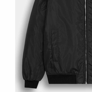 Blouson bomber vert olive pour homme, couleur unie, polyester, fermeture éclair, col rabattable, vêtement d'extérieur décontracté pour l'automne, coupe classique - Product Image 6