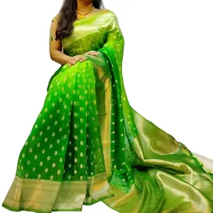 สารีผ้าไหม Khadi Banarasi จากอินเดีย