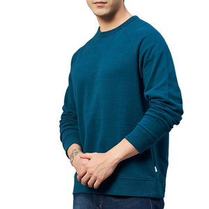 100% Cotton Fleece <b>Sweatshirt</b> for Men Long Sleeve Winter Pullover Oversized Embroidered Design Digital Printing Plain Dyed - Product Image 2
