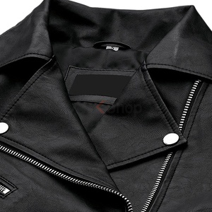 Veste en cuir pour femme, design classique, veste de moto, veste en similicuir durable, veste en cuir décontractée et tendance - Product Image 6